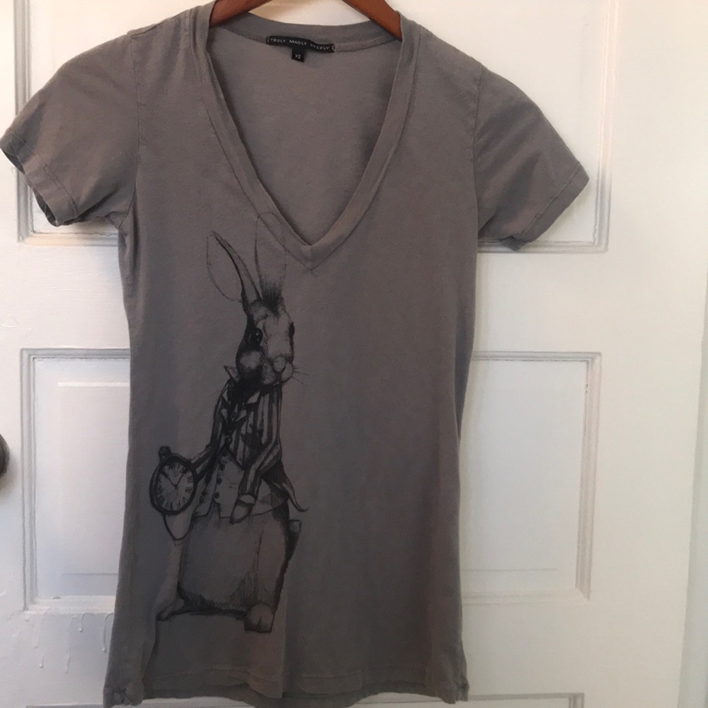 TRULY MADLY DEEPLY WOMEN’S T-SHIRT, GREY SIZE XS